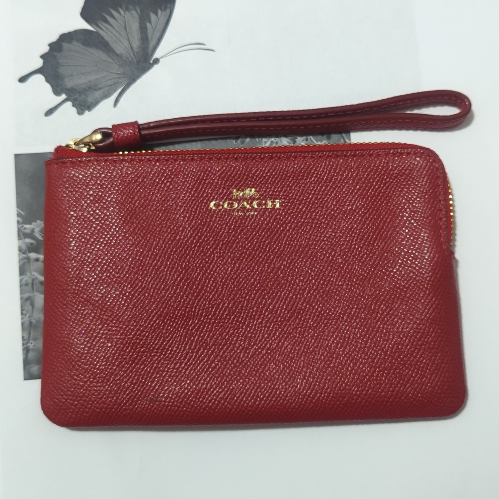Coach Corner Zip Wristlet